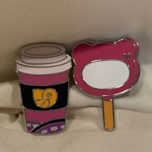 Disney Villains Collectible Trading 2 Pins Ursula Coffee Cup & Lotso Popsicle